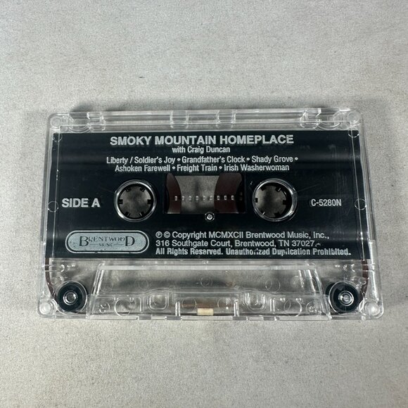 Smoky Mountain Homeplace Craig Duncan Cassette 1992 Traditional Folk Music Tape - Picture 3 of 4